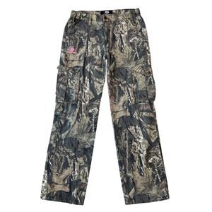 Women's Mossy Oak Camouflage Drawcord Leg Cargo Pants (Sz S)